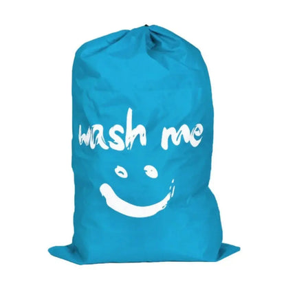 1PC Smile Shape Nylon Laundry Bag Wash Me Travel Storage Pouch Machine Washable Dirty Clothes Organizer Wash Drawstring Bag upscaleclicks
