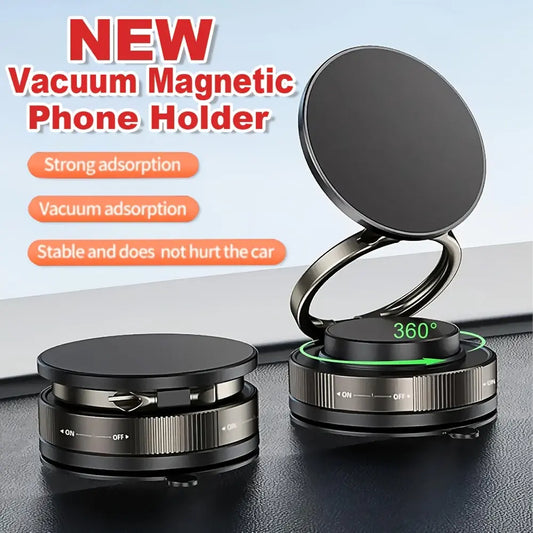 1pc Car Magnetic Phone Holder Adsorption Bracket Adjustable Rotating Double Side Suction Mobile Phone Mount Universal Cell Phone Stand upscaleclicks
