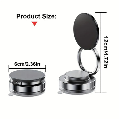 1pc Car Magnetic Phone Holder Adsorption Bracket Adjustable Rotating Double Side Suction Mobile Phone Mount Universal Cell Phone Stand upscaleclicks