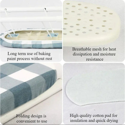 1pc Mini Ironing Board Foldable Storage Ironing Cuffs Collar Easy Storage Carrying Suitable for Shirt Sleeves Home Mobile Tool upscaleclicks
