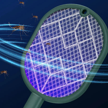 2-in-1 Electric Insect Racket Swatter Zapper 4000V USB Rechargeable Summer Mosquito Swatter Kill Fly Bug Zapper Mosquito Racket upscaleclicks