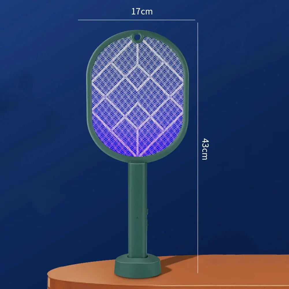 2-in-1 Electric Insect Racket Swatter Zapper 4000V USB Rechargeable Summer Mosquito Swatter Kill Fly Bug Zapper Mosquito Racket upscaleclicks