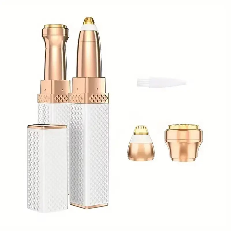 2 in 1 Multifunctional Lipstick Shaver with LED Light Armpit Hair Leg Hair Shaver Electric Eyebrow Shaver Women's Hair Remover upscaleclicks