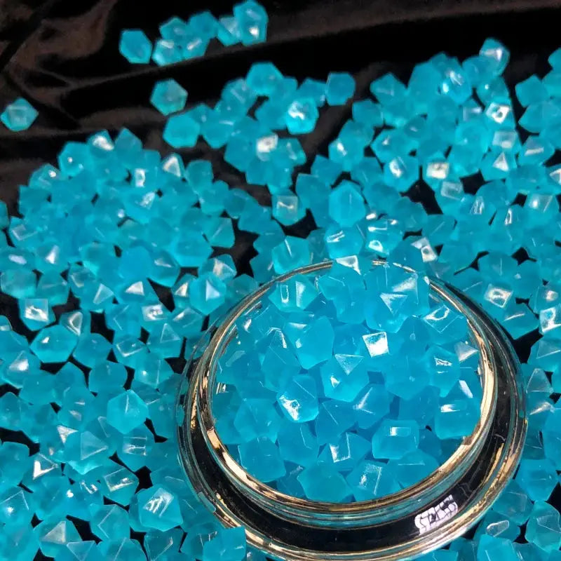 200PCS Diamond Luminous Stones Glowing Garden Decor Shiny Pebble Stone Aquarium Fish Tank Supplies Fairy Gravel Rocks Home Path upscaleclicks