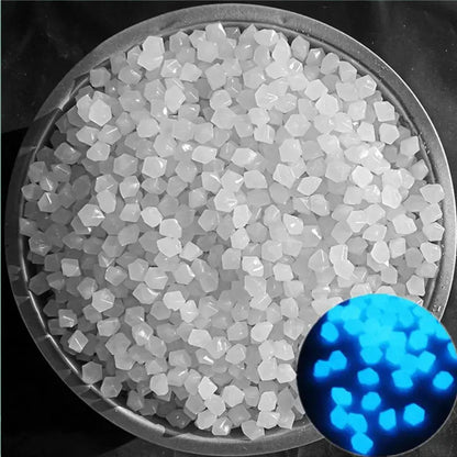 200PCS Diamond Luminous Stones Glowing Garden Decor Shiny Pebble Stone Aquarium Fish Tank Supplies Fairy Gravel Rocks Home Path upscaleclicks