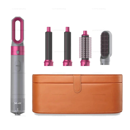 2024 New 5-in-1 Hair Dryer Hot Comb Set Professional Curling Iron Hair Straightener Styling Tool for Dyson Airwrap Hair Dryer Ho upscaleclicks