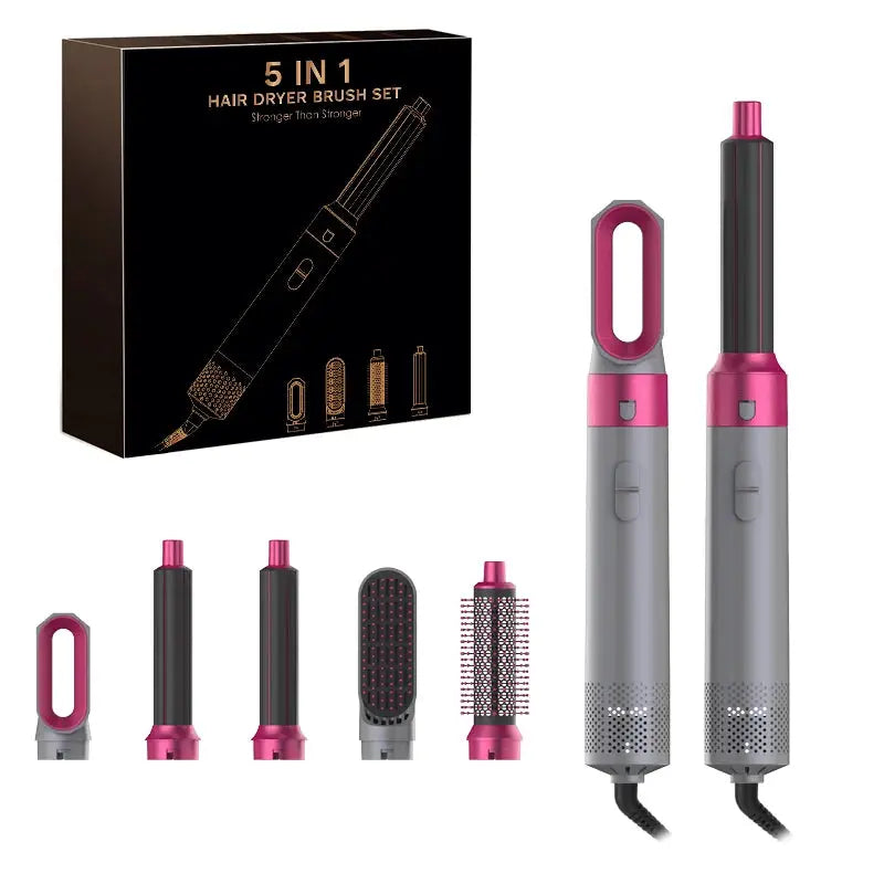 2024 New 5-in-1 Hair Dryer Hot Comb Set Professional Curling Iron Hair Straightener Styling Tool for Dyson Airwrap Hair Dryer Ho upscaleclicks
