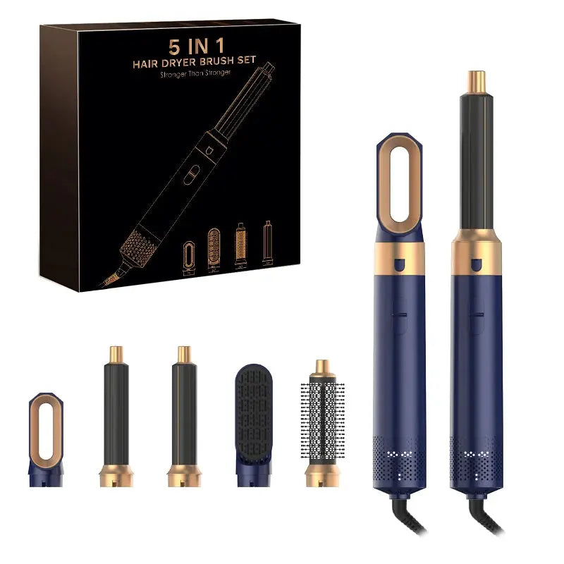 2024 New 5-in-1 Hair Dryer Hot Comb Set Professional Curling Iron Hair Straightener Styling Tool for Dyson Airwrap Hair Dryer Ho upscaleclicks