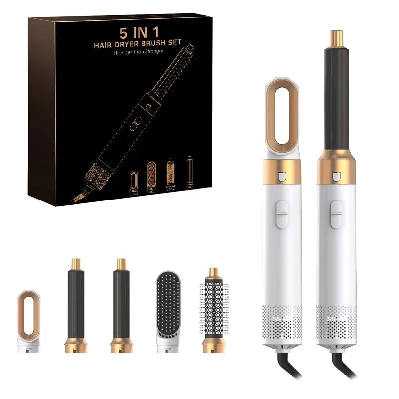 2024 New 5-in-1 Hair Dryer Hot Comb Set Professional Curling Iron Hair Straightener Styling Tool for Dyson Airwrap Hair Dryer Ho upscaleclicks