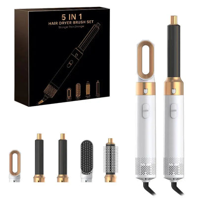 2024 New 5-in-1 Hair Dryer Hot Comb Set Professional Curling Iron Hair Straightener Styling Tool for Dyson Airwrap Hair Dryer Ho upscaleclicks
