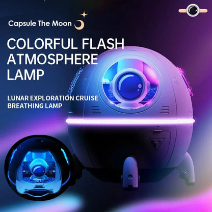 220ML Space Capsule Air Humidifier USB Ultrasonic Cool Mist Aromatherapy Water Diffuser with Led Light Astronaut Humidificad upscaleclicks