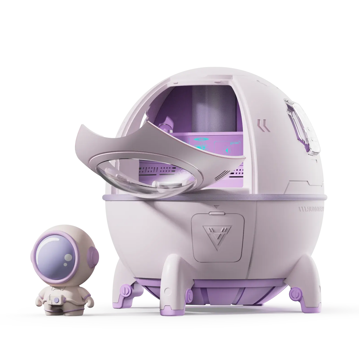 220ML Space Capsule Air Humidifier USB Ultrasonic Cool Mist Aromatherapy Water Diffuser with Led Light Astronaut Humidificad upscaleclicks