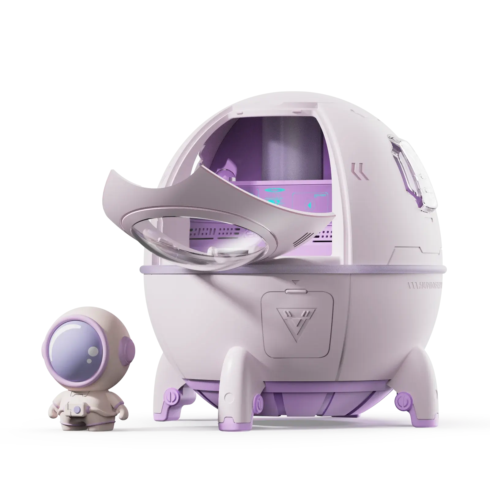 220ML Space Capsule Air Humidifier USB Ultrasonic Cool Mist Aromatherapy Water Diffuser with Led Light Astronaut Humidificad upscaleclicks