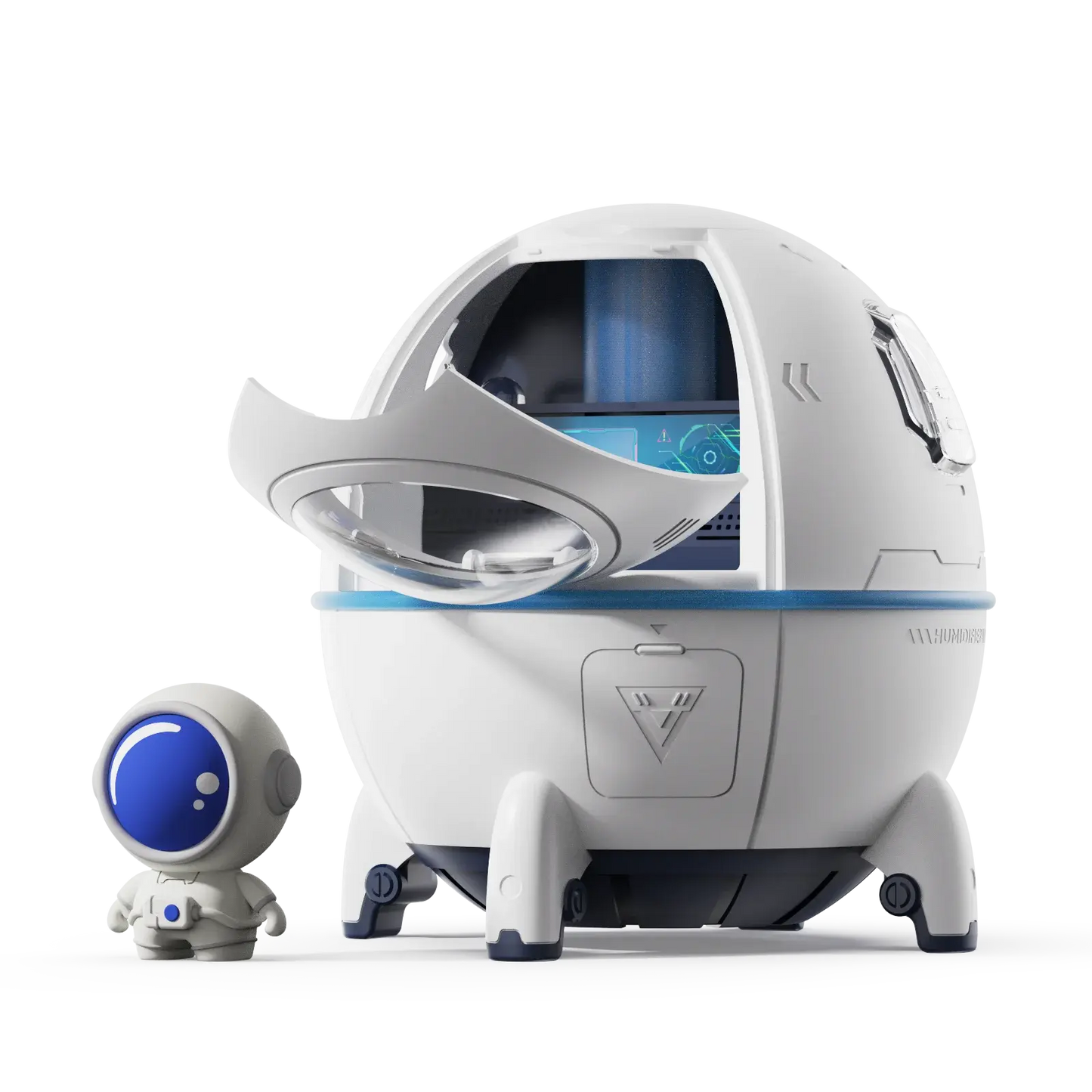 220ML Space Capsule Air Humidifier USB Ultrasonic Cool Mist Aromatherapy Water Diffuser with Led Light Astronaut Humidificad upscaleclicks