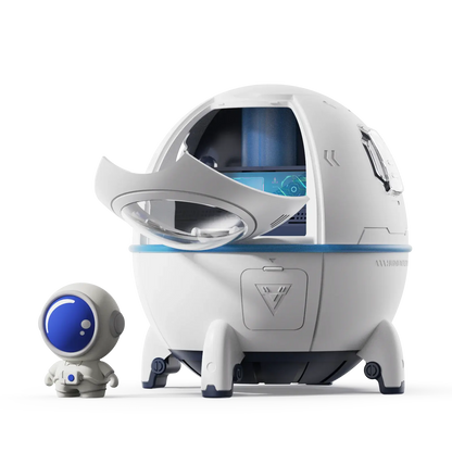 220ML Space Capsule Air Humidifier USB Ultrasonic Cool Mist Aromatherapy Water Diffuser with Led Light Astronaut Humidificad upscaleclicks