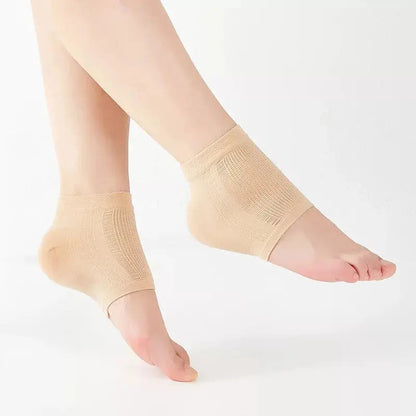 2Pcs Heel Protective Cover Foot Heels Socks Pain Relief Feet Care Sock Black Silicone Anti-Crack Moisturizing Shoe Pads Unisex upscaleclicks