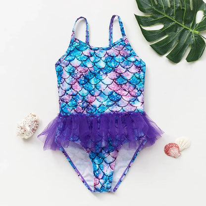 3-10years girls swimsuit 2023 fashion mermaid unicorn swimwear for children upscaleclicks