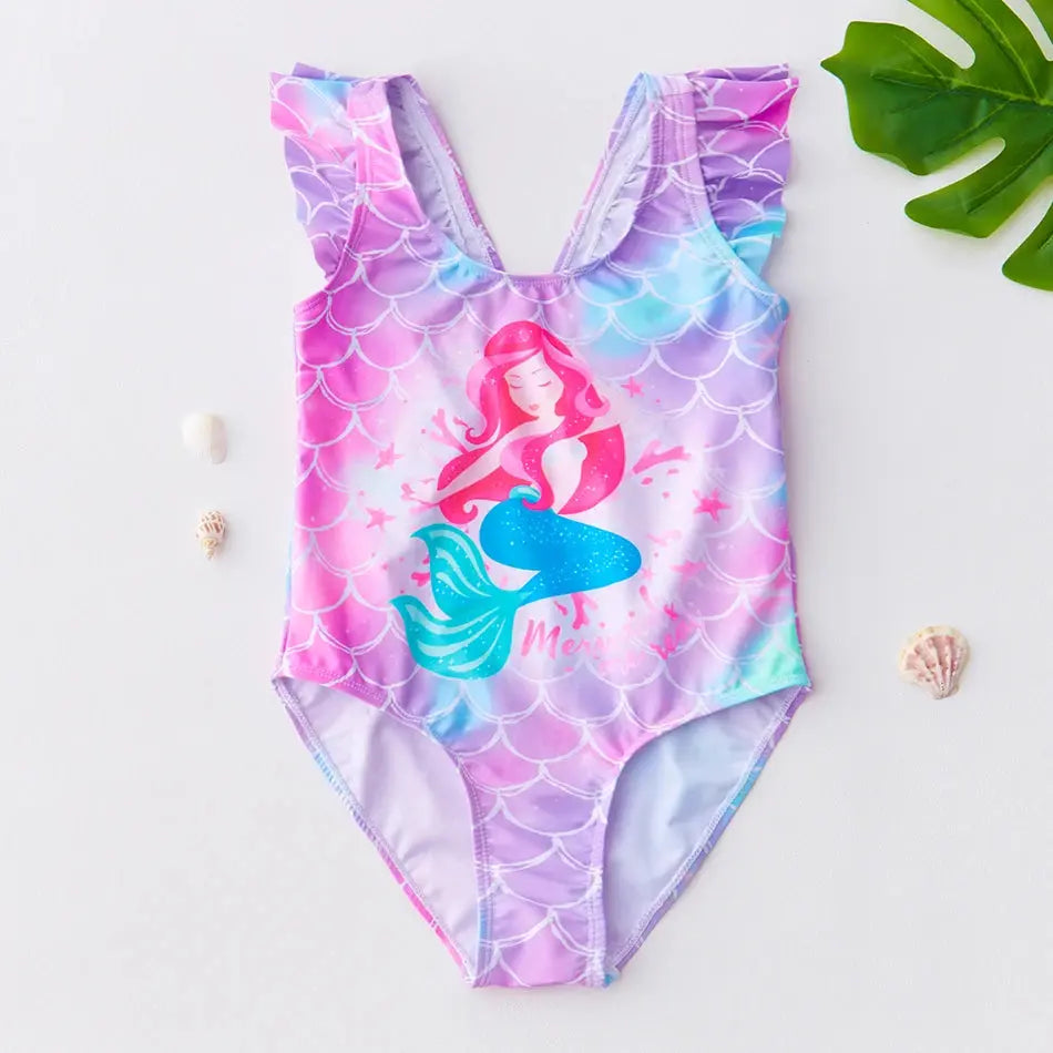 3-10years girls swimsuit 2023 fashion mermaid unicorn swimwear for children upscaleclicks