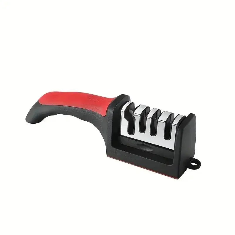 3-Segment Knife Sharpener Knife Sharpeners for Kitchen Knives Stainless Steel Three-Purpose Sharpening Stone for Kitchen Tools upscaleclicks