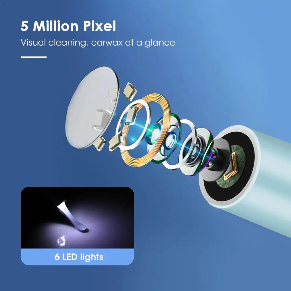 3.9mm Wireless Intelligent Ear Cleaner 1080P Visual Otoscope Camera Ear Wax Remover Pick Spoon Cleaning Tools Luminous Endoscopy upscaleclicks