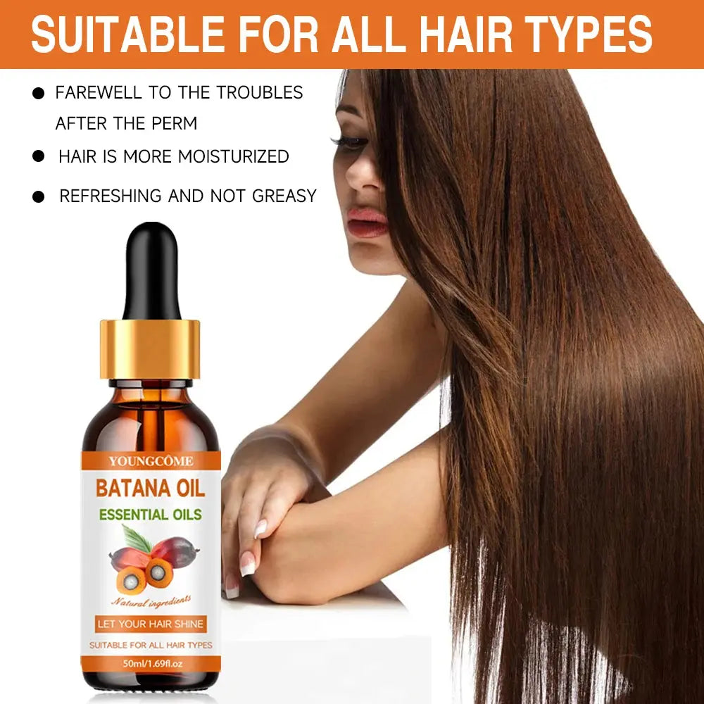30ml/50ml Batana Hair Oil-Nourishing and Moisturizing, Nourishing Treatment For Split Ends Dry Organics Hair Care Oil upscaleclicks