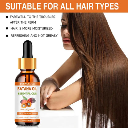 30ml/50ml Batana Hair Oil-Nourishing and Moisturizing, Nourishing Treatment For Split Ends Dry Organics Hair Care Oil upscaleclicks