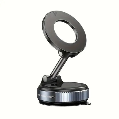 360° Rotating Magnetic Phone Holder, Foldable and Extendable, Suitable for iPhone 16/15/14/12, ABS Material, Not Waterproof, Multi-Scene Use in Shower/Gym/Smooth Surfaces, One Piece, Black, Equipped with Back Magnet Ring upscaleclicks