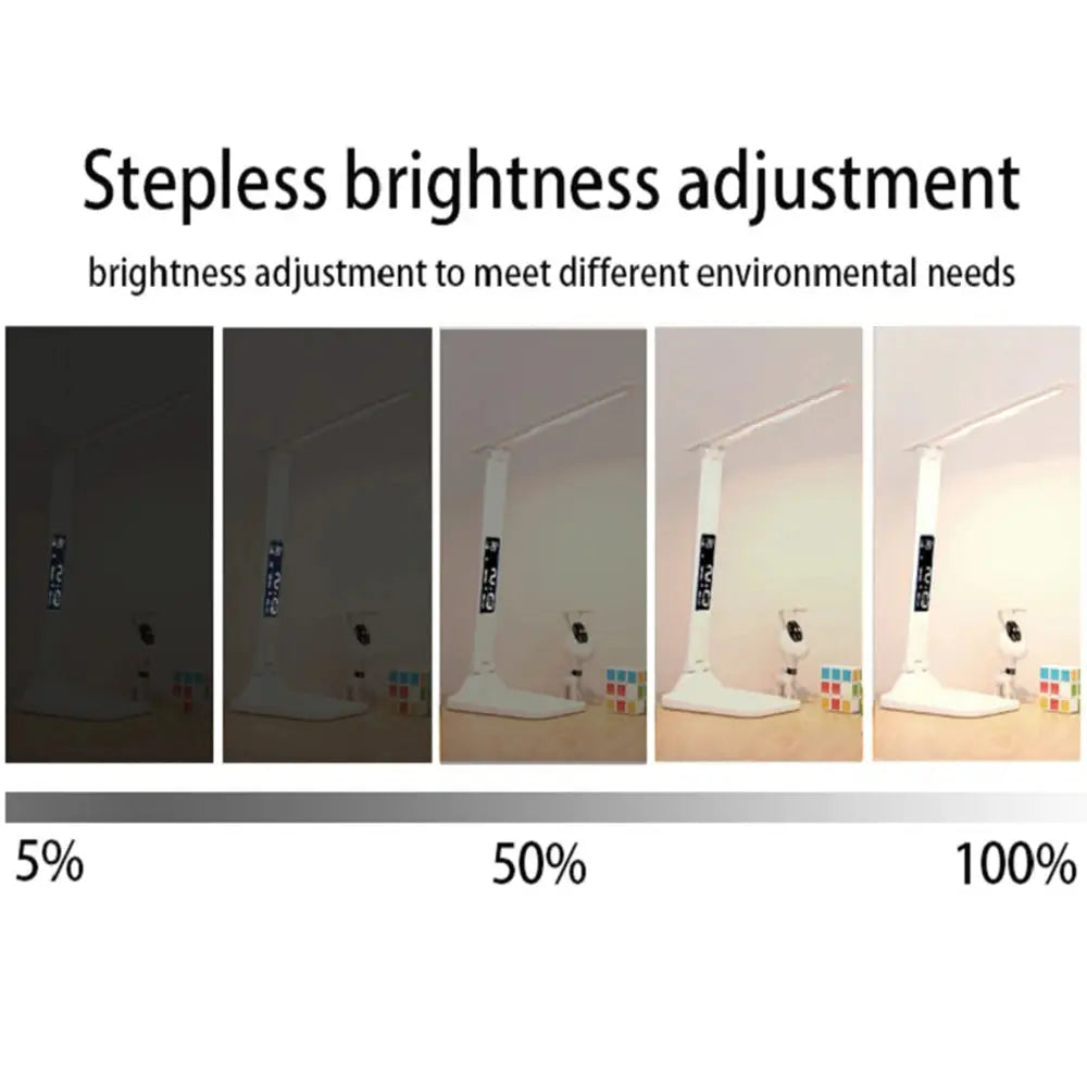 4800mAh USB Rechargeable Touch LED Table Lamp Eye Protection 3 Color Stepless Dimmable Night Light For Desk Study Reading Lamp upscaleclicks