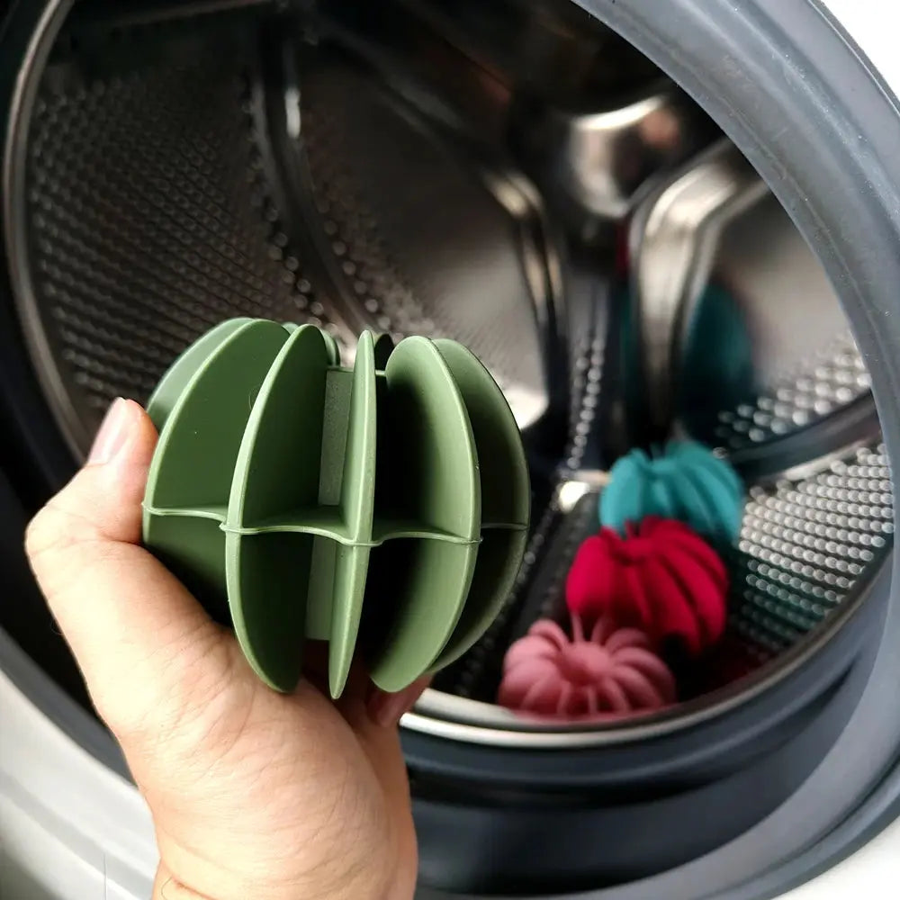 4PCS Laundry Ball Reusable Silicone Clothes Hair Cleaning Tools Pet Hair Remover Washing Machine Cat Hair Catcher Laundry Ball upscaleclicks