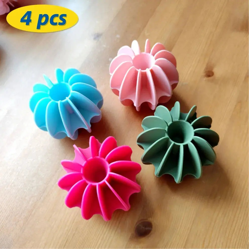 4PCS Laundry Ball Reusable Silicone Clothes Hair Cleaning Tools Pet Hair Remover Washing Machine Cat Hair Catcher Laundry Ball upscaleclicks