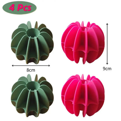 4PCS Laundry Ball Reusable Silicone Clothes Hair Cleaning Tools Pet Hair Remover Washing Machine Cat Hair Catcher Laundry Ball upscaleclicks