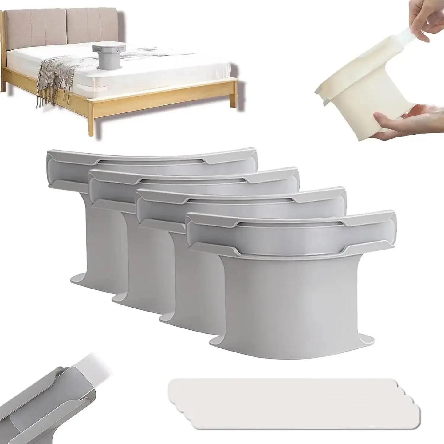 4pcs Heavy Duty Bedsheet Corner Tightener Clips High-quality materials durable and reliable Bed Sheet Grippers for Protectors upscaleclicks