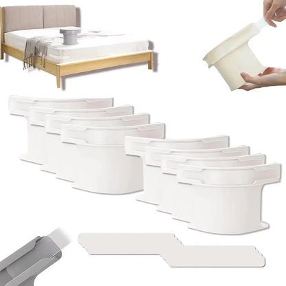 4pcs Heavy Duty Bedsheet Corner Tightener Clips High-quality materials durable and reliable Bed Sheet Grippers for Protectors upscaleclicks
