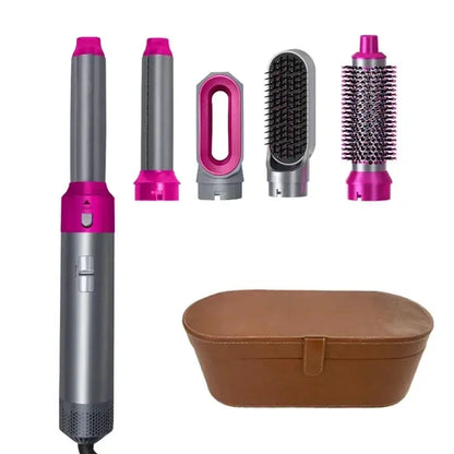 5 in 1 Hair Dryer Hot Comb Set Professional Curling Iron Hair Straightener Styling Tool For Dyson Airwrap Hair Dryer Household upscaleclicks