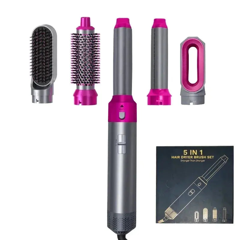 5 in 1 Hair Dryer Hot Comb Set Professional Curling Iron Hair Straightener Styling Tool For Dyson Airwrap Hair Dryer Household upscaleclicks