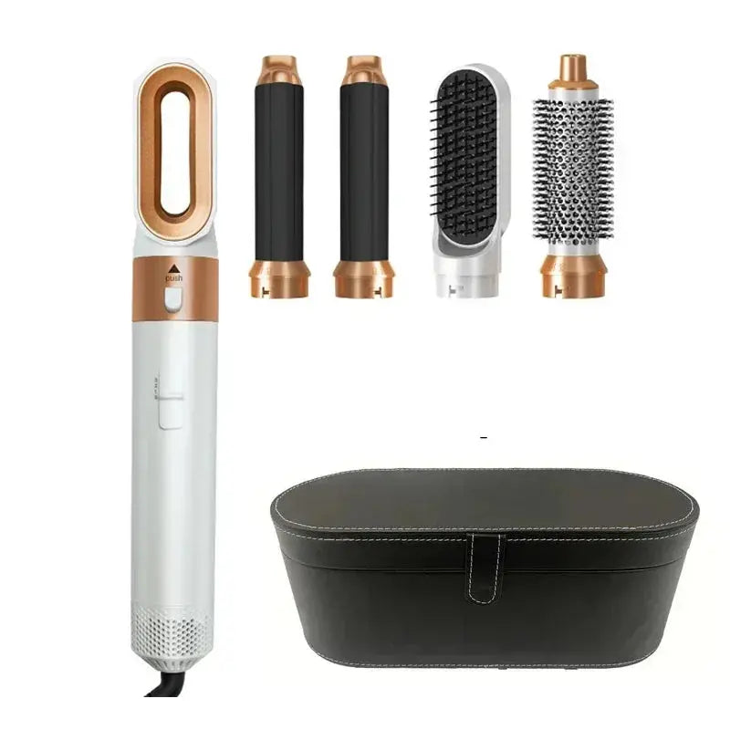 5 in 1 Hair Dryer Hot Comb Set Professional Curling Iron Hair Straightener Styling Tool For Dyson Airwrap Hair Dryer Household upscaleclicks