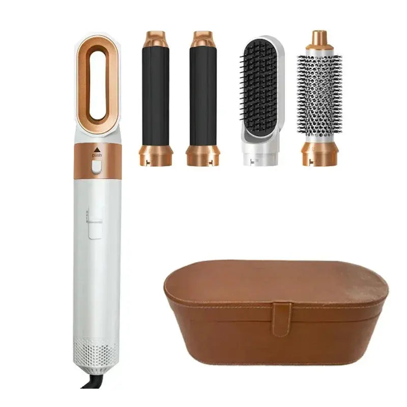 5 in 1 Hair Dryer Hot Comb Set Professional Curling Iron Hair Straightener Styling Tool For Dyson Airwrap Hair Dryer Household upscaleclicks
