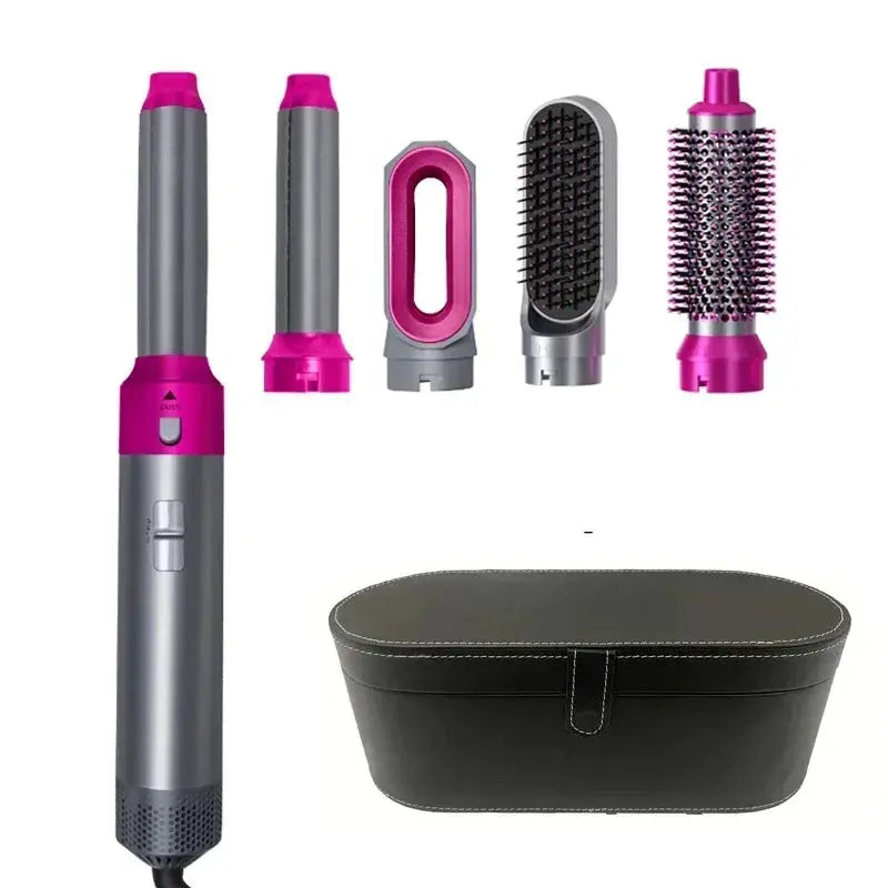 5 in 1 Hair Dryer Hot Comb Set Professional Curling Iron Hair Straightener Styling Tool For Dyson Airwrap Hair Dryer Household upscaleclicks