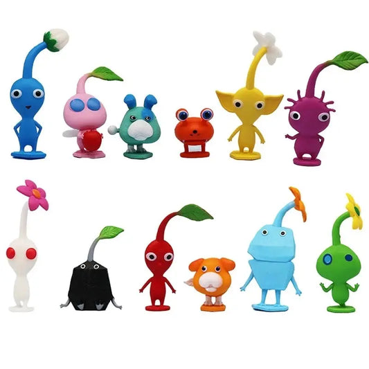6/12Pcs/Set Game Anime PIKMIN Figure Captain Olimar PIKMIN Action Figure PVC Collection Model Doll Toys for Children Gifts upscaleclicks