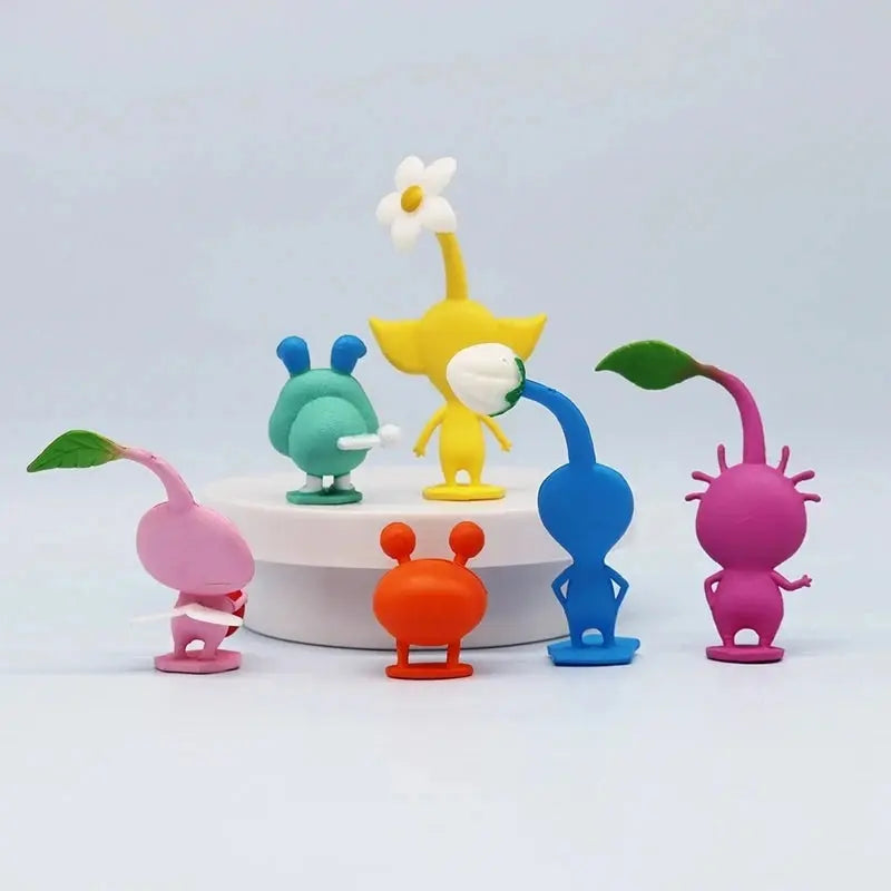 6/12Pcs/Set Game Anime PIKMIN Figure Captain Olimar PIKMIN Action Figure PVC Collection Model Doll Toys for Children Gifts upscaleclicks