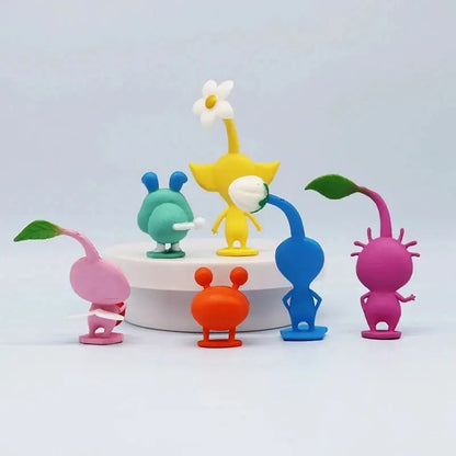 6/12Pcs/Set Game Anime PIKMIN Figure Captain Olimar PIKMIN Action Figure PVC Collection Model Doll Toys for Children Gifts upscaleclicks
