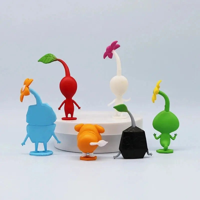 6/12Pcs/Set Game Anime PIKMIN Figure Captain Olimar PIKMIN Action Figure PVC Collection Model Doll Toys for Children Gifts upscaleclicks