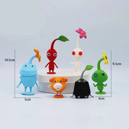 6/12Pcs/Set Game Anime PIKMIN Figure Captain Olimar PIKMIN Action Figure PVC Collection Model Doll Toys for Children Gifts upscaleclicks
