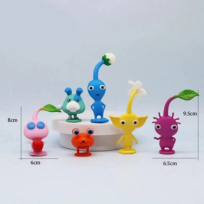 6/12Pcs/Set Game Anime PIKMIN Figure Captain Olimar PIKMIN Action Figure PVC Collection Model Doll Toys for Children Gifts upscaleclicks