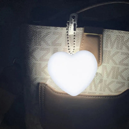 6-1PCS Purse Heart LED Light Automatic Motion Activated Handbag Lamp for Women Bah Purse Charm Purse Heart Keychain Light upscaleclicks