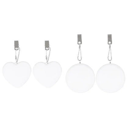 6-1PCS Purse Heart LED Light Automatic Motion Activated Handbag Lamp for Women Bah Purse Charm Purse Heart Keychain Light upscaleclicks