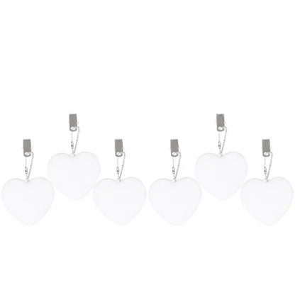 6-1PCS Purse Heart LED Light Automatic Motion Activated Handbag Lamp for Women Bah Purse Charm Purse Heart Keychain Light upscaleclicks