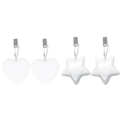 6-1PCS Purse Heart LED Light Automatic Motion Activated Handbag Lamp for Women Bah Purse Charm Purse Heart Keychain Light upscaleclicks
