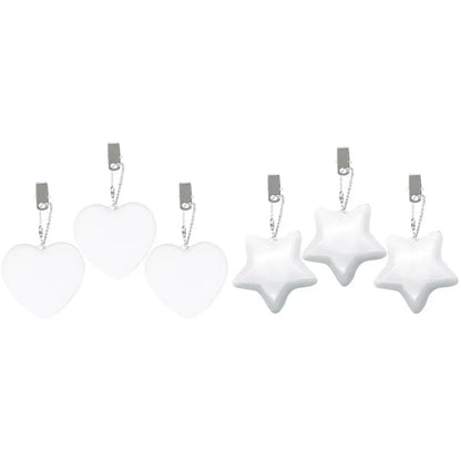 6-1PCS Purse Heart LED Light Automatic Motion Activated Handbag Lamp for Women Bah Purse Charm Purse Heart Keychain Light upscaleclicks