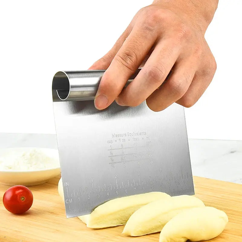 6"/8" Stainless Steel Cake Scraper DIY Dough Pastry Spatulas Buttercream Edge Smoother Cake Decorating Tools Baking accessories upscaleclicks